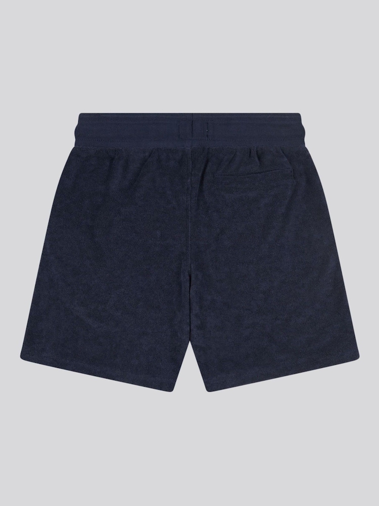 U.S. Polo Assn Blue Boys 100% Cotton Terry Shorts - Image 6 of 7
