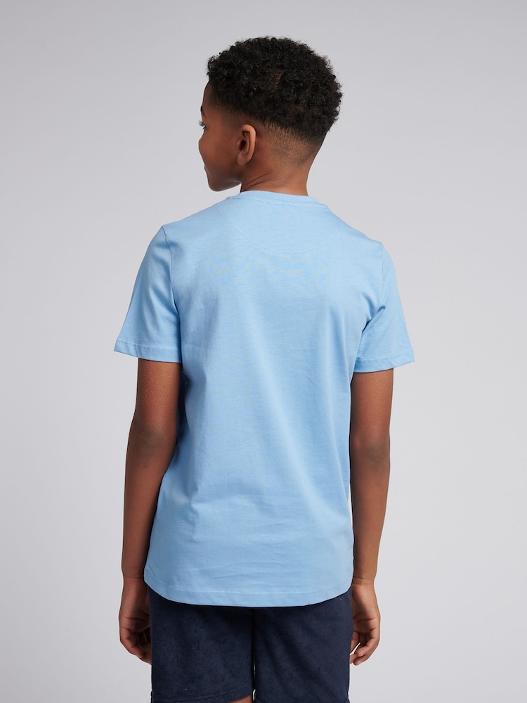 U.S. Polo Assn. Navy Blue Boys 100% Cotton Signature Arch Print T-Shirt - Image 4 of 7