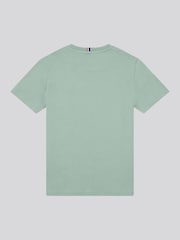 Светло-зеленый - US Polo Assn. Футболка для мальчиков из 100% хлопка с принтом лошадей - Изображение 2 из 4