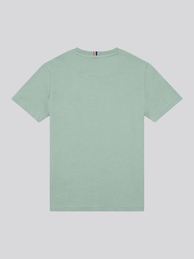 Светло-зеленый - US Polo Assn. Футболка для мальчиков из 100% хлопка с принтом лошадей - Изображение 2 из 4