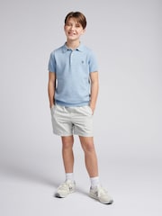 U.S. Polo Assn. Blue Boys Combed 100% Cotton Polo Shirt - Image 3 of 7