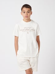 U.S. Polo Assn. Boys 100% Cotton Premium Embroidery Graphic T-Shirt - صورة 1 من 7