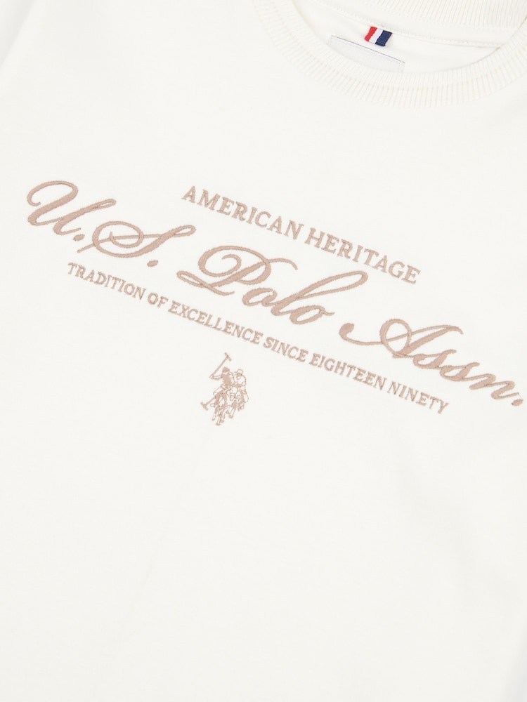 U.S. Polo Assn. Boys 100% Cotton Premium Embroidery Graphic T-Shirt - صورة 7 من 7