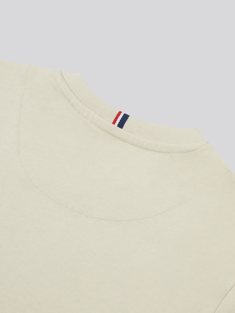 Бежевый - US Polo Assn. Футболка для мальчиков из 100% хлопка с принтом лошадей - Изображение 10 из 10