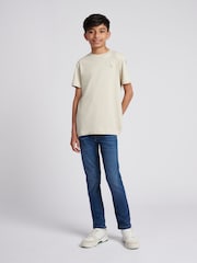 Бежевый - US Polo Assn. Футболка для мальчиков из 100% хлопка с принтом лошадей - Изображение 3 из 10