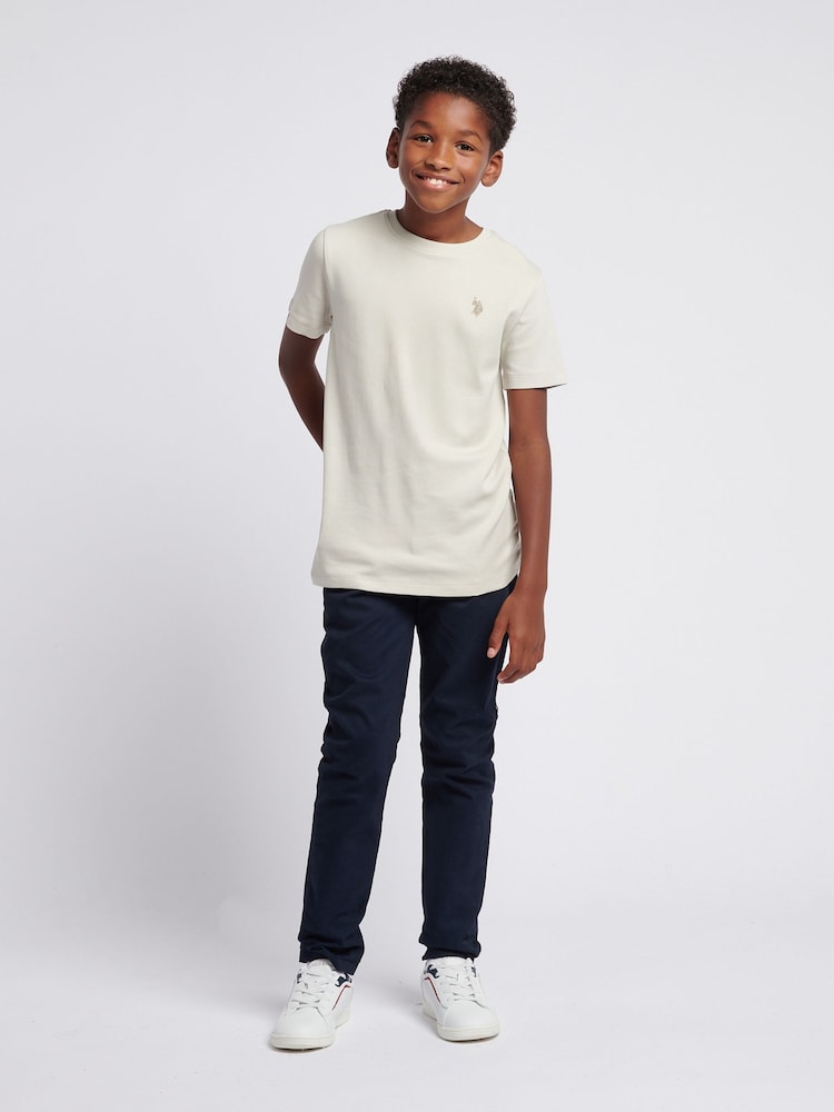 U.S. Polo Assn. Natural Double Horsemen T-Shirt - Image 3 of 10