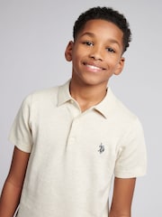 U.S. Polo Assn. Natural Boys Combed 100% Cotton Polo Shirt - Image 2 of 7