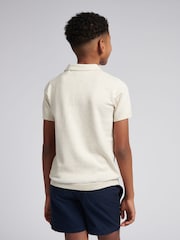U.S. Polo Assn. Natural Boys Combed 100% Cotton Polo Shirt - Image 4 of 7