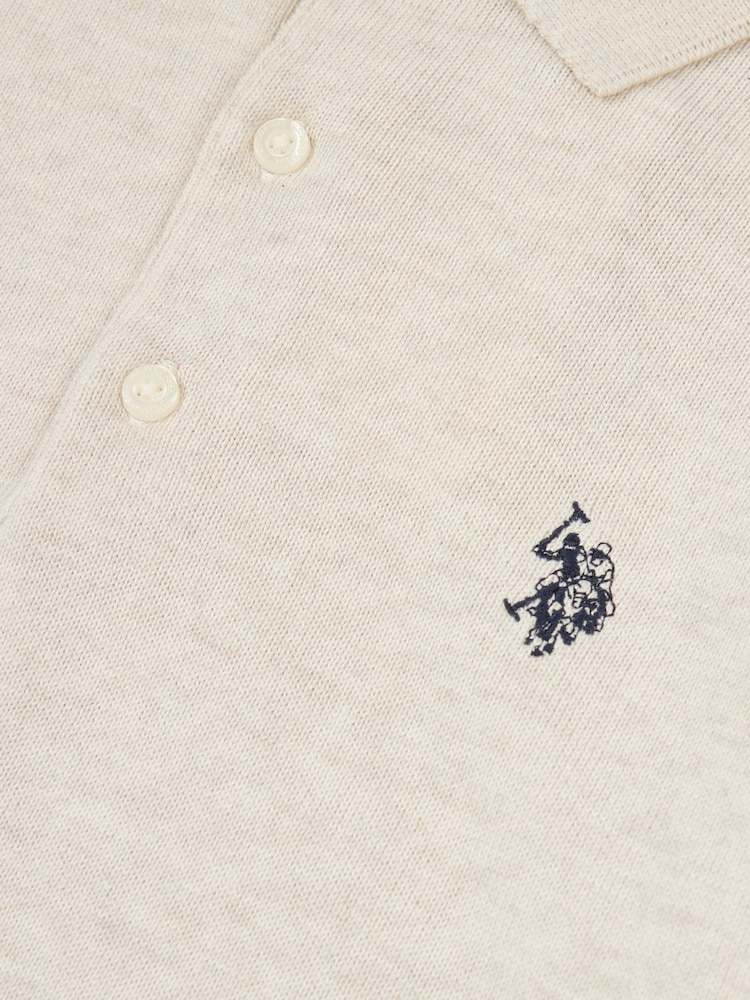 U.S. Polo Assn. Natural Boys Combed 100% Cotton Polo Shirt - Image 7 of 7