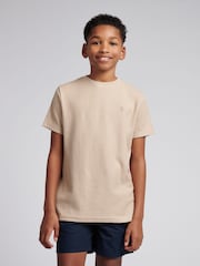 U.S. Polo Assn. Natural Boys 100% Cotton Vertical Texture T-Shirt - Image 1 of 5