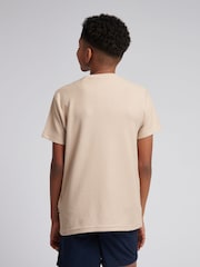 U.S. Polo Assn. Natural Boys 100% Cotton Vertical Texture T-Shirt - Image 4 of 5