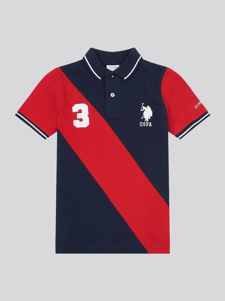 U.S. Polo Assn. Blue Boys 100% Cotton Sash Polo Shirt - Image 1 of 4 U.S. Polo Assn. Blue Boys 100% Cotton Sash Polo Shirt - Image 1 of 4