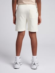 U.S. Polo Assn. Cream Boys 100% Cotton Double Horsemen Sweat Shorts - Image 4 of 9