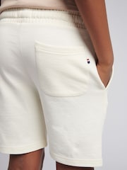 U.S. Polo Assn. Cream Boys 100% Cotton Double Horsemen Sweat Shorts - Image 5 of 9