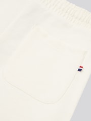 U.S. Polo Assn. Cream Boys 100% Cotton Double Horsemen Sweat Shorts - Image 8 of 9