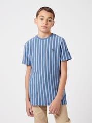 U.S. Polo Assn. Blue Boys Vertical Texture T-Shirt - Image 1 of 7