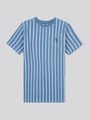 U.S. Polo Assn. Blue Boys Vertical Texture T-Shirt - Image 5 of 7