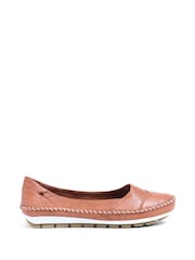 Pavers Natural Pavers Leather Slip On White Shoes - Image 1 of 5