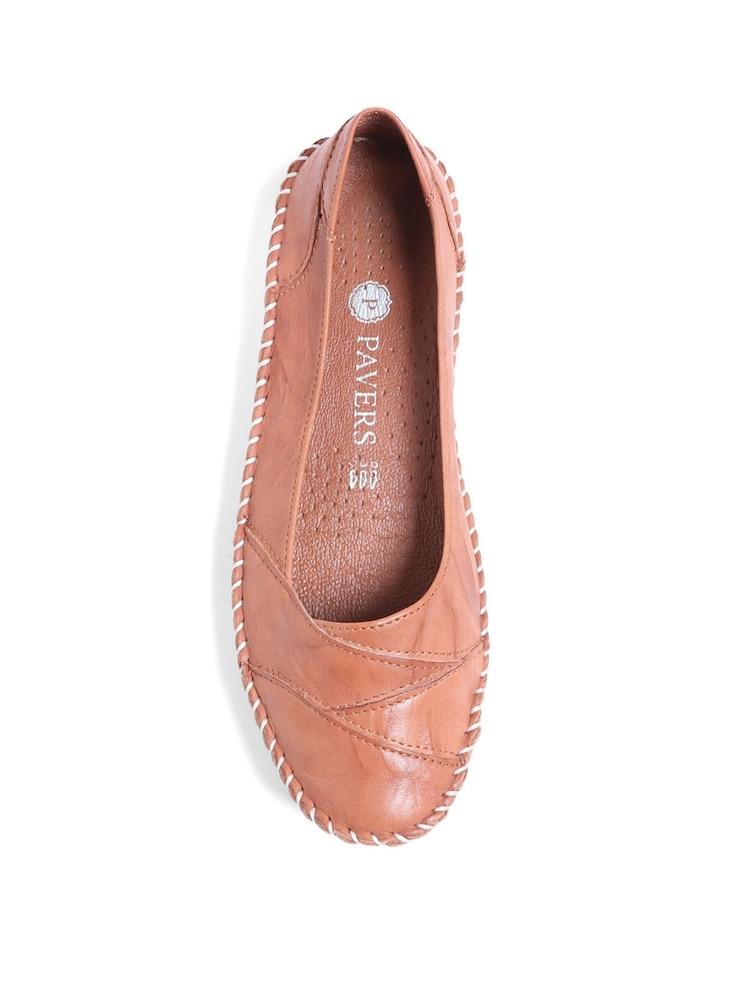 Natur - Pavers Slip On Lederschuhe Weiß - Bild 5 von 5 Natur - Pavers Slip On Lederschuhe Weiß - Bild 5 von 5