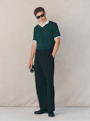 Green EDIT Trophy Neck Polo Shirt - Image 3 of 6