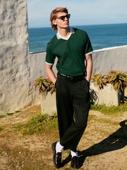 Green EDIT Trophy Neck Polo Shirt - Image 4 of 6