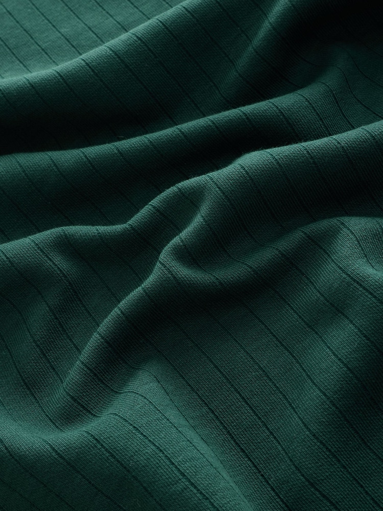 Green EDIT Trophy Neck Polo Shirt - Image 6 of 6 Green EDIT Trophy Neck Polo Shirt - Image 6 of 6