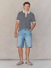 Blue EDIT Striped Short Sleeve Rugby Shirt - Image 2 of 9