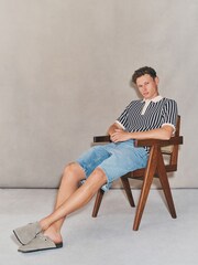 Blue EDIT Striped Short Sleeve Rugby Shirt - Image 3 of 9
