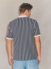 Blue EDIT Striped Short Sleeve Rugby Shirt - Image 4 of 9