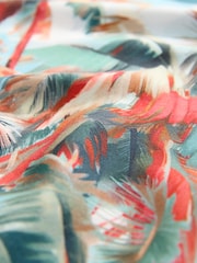 Blue/Green EDIT Tropical Scenic Print Short Sleeve Shirt - Image 7 of 8