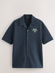 Navy EDIT Graphic Print Jersey Shirt - Image 6 of 9