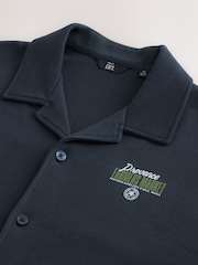 Navy EDIT Graphic Print Jersey Shirt - Image 9 of 9