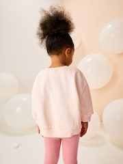 Light Pink Festive Friends Christmas Crew Neck Sweatshirt (3mths-7yrs) - Image 3 of 3