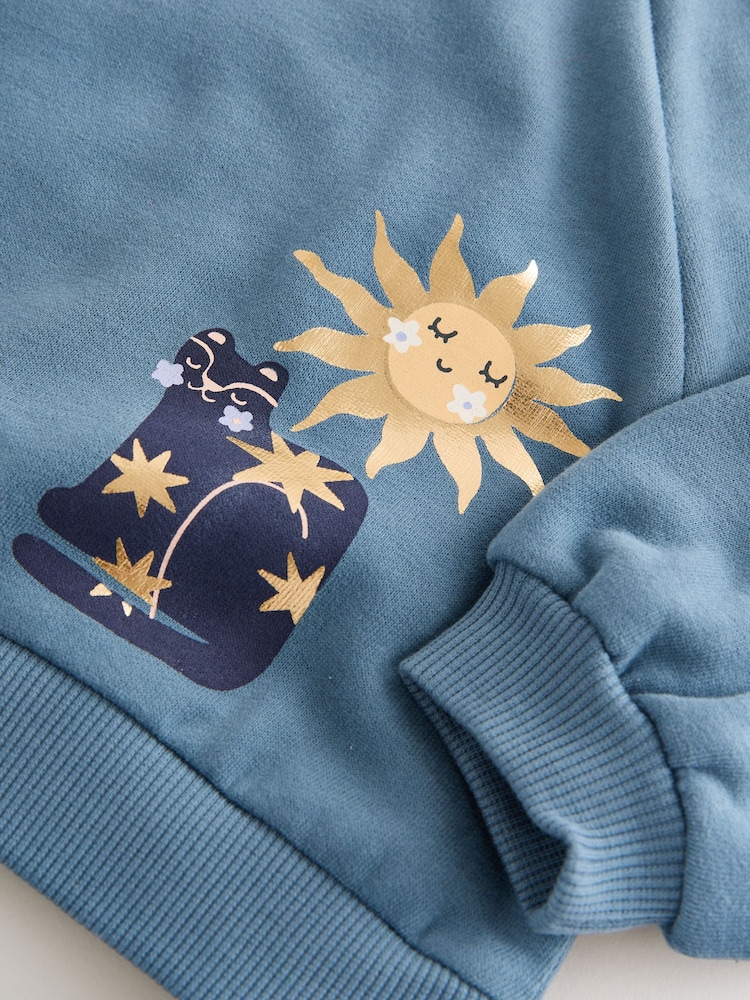 Blue Celestial Crew Neck Sweatshirt (3mths-7yrs) - Image 7 of 7
