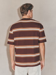Brown/Orange EDIT Stripe T-Shirt - Image 3 of 7