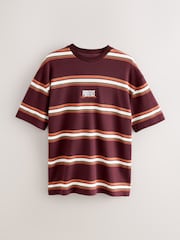 Brown/Orange EDIT Stripe T-Shirt - Image 5 of 7