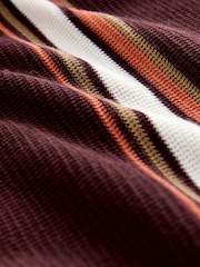 Brown/Orange EDIT Stripe T-Shirt - Image 7 of 7