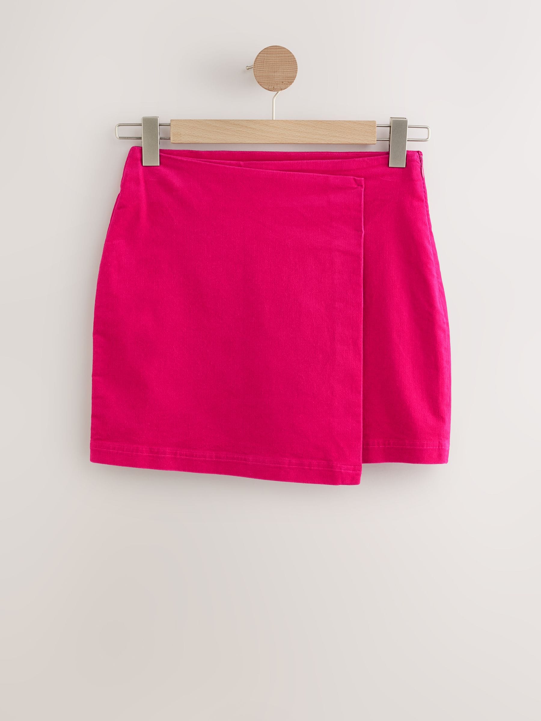Buy Bright Pink Corduroy Mini Wrap Skirt from Next USA