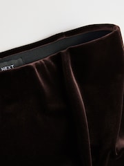 Chocolate Brown Velvet Column Skirt - Image 7 of 8