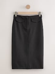Black Ponte Pencil Skirt - Image 9 of 14