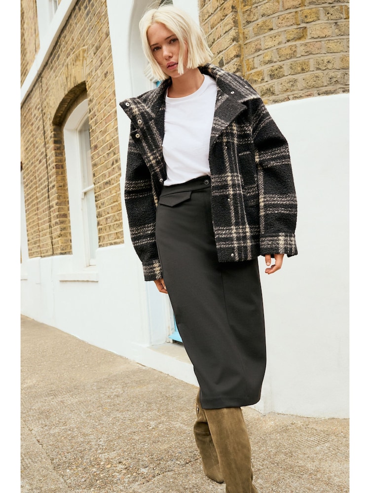 Black Ponte Pencil Skirt - Image 1 of 14