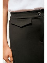 Black Ponte Pencil Skirt - Image 3 of 14