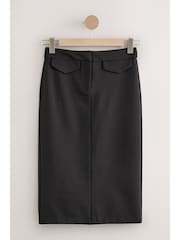 Black Ponte Pencil Skirt - Image 6 of 14