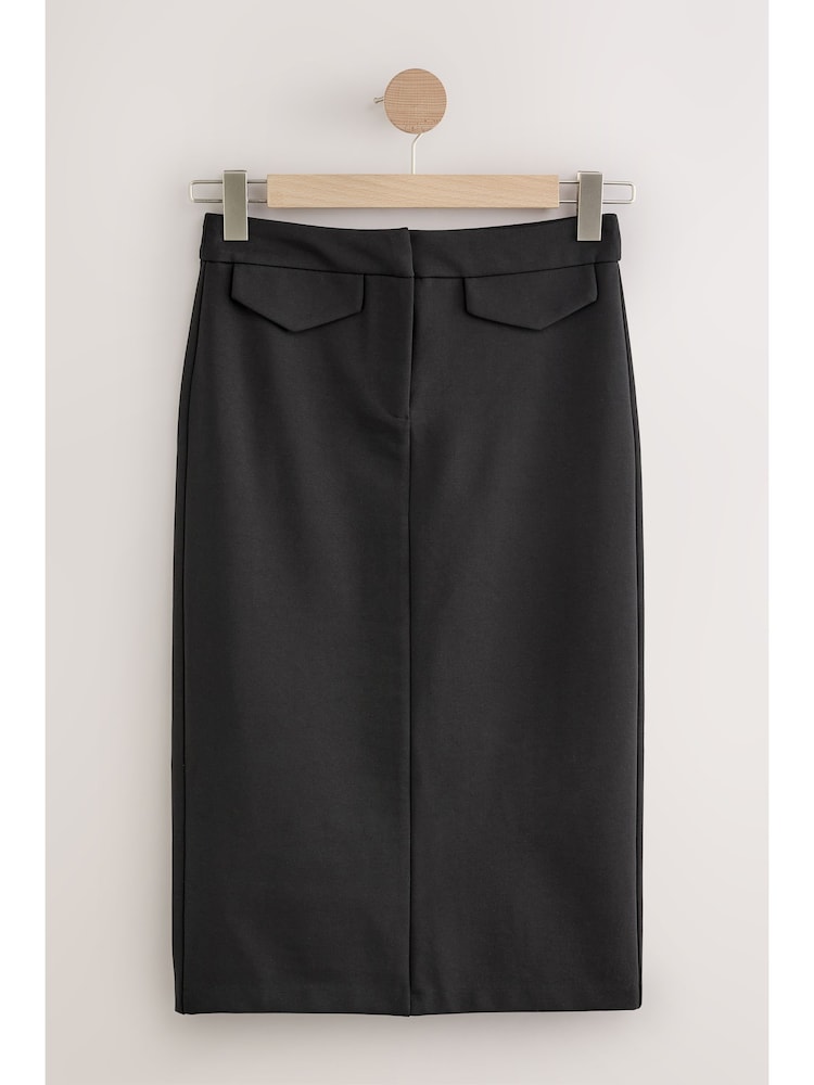 Black Ponte Pencil Skirt - Image 7 of 7