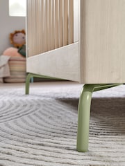 Mamas & Papas Moss Green Kinlay Nursery Cot Bed - Image 4 of 8