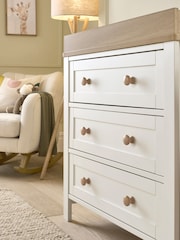 Mamas & Papas White Natural Wedmore 2 Piece Nursery Furniture Set - Image 3 of 7