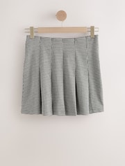 Monochrome Check Mini Jersey Pleated Skirt - Image 6 of 8