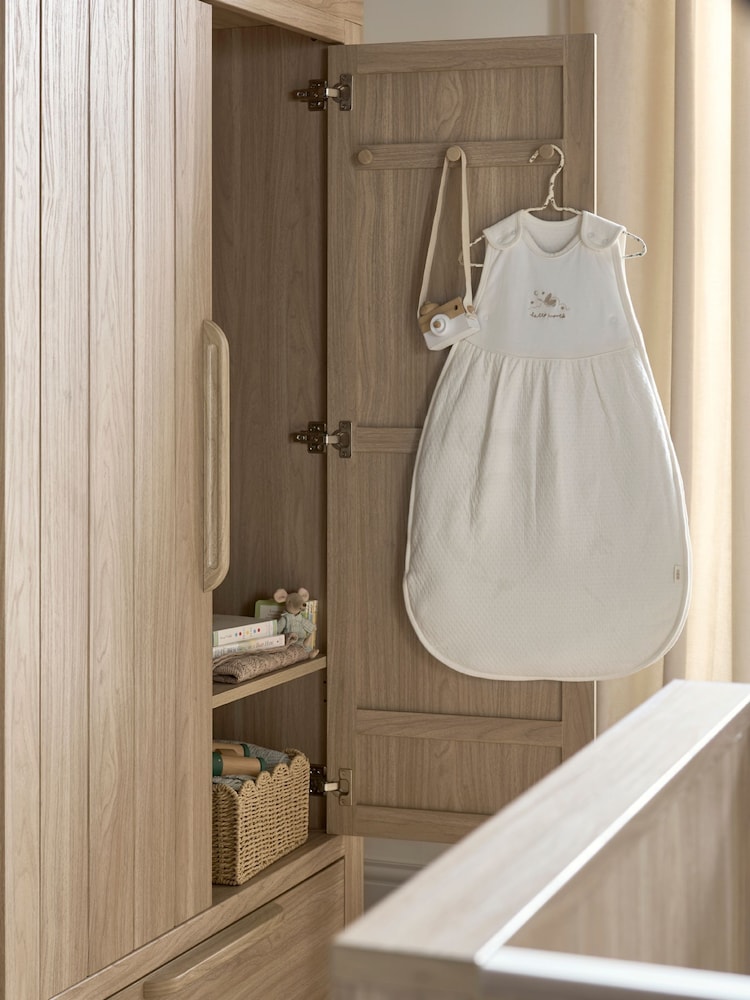 Mamas & Papas Natural Oak Franklin Full-Sized Wardrobe - Image 2 of 6