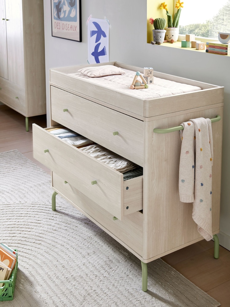 Mamas & Papas Moss Green Kinlay Nursery Dresser Changer - Image 2 of 7