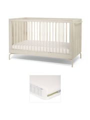 Mamas & Papas Parchment Kinlay Nursery Cot Bed & Mattress Bundle - Image 1 of 1